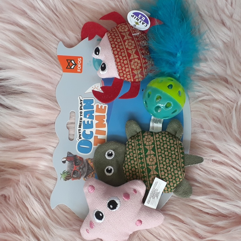 Brand New FOFOS OCEAN TIME Cat Toy-4 CT.